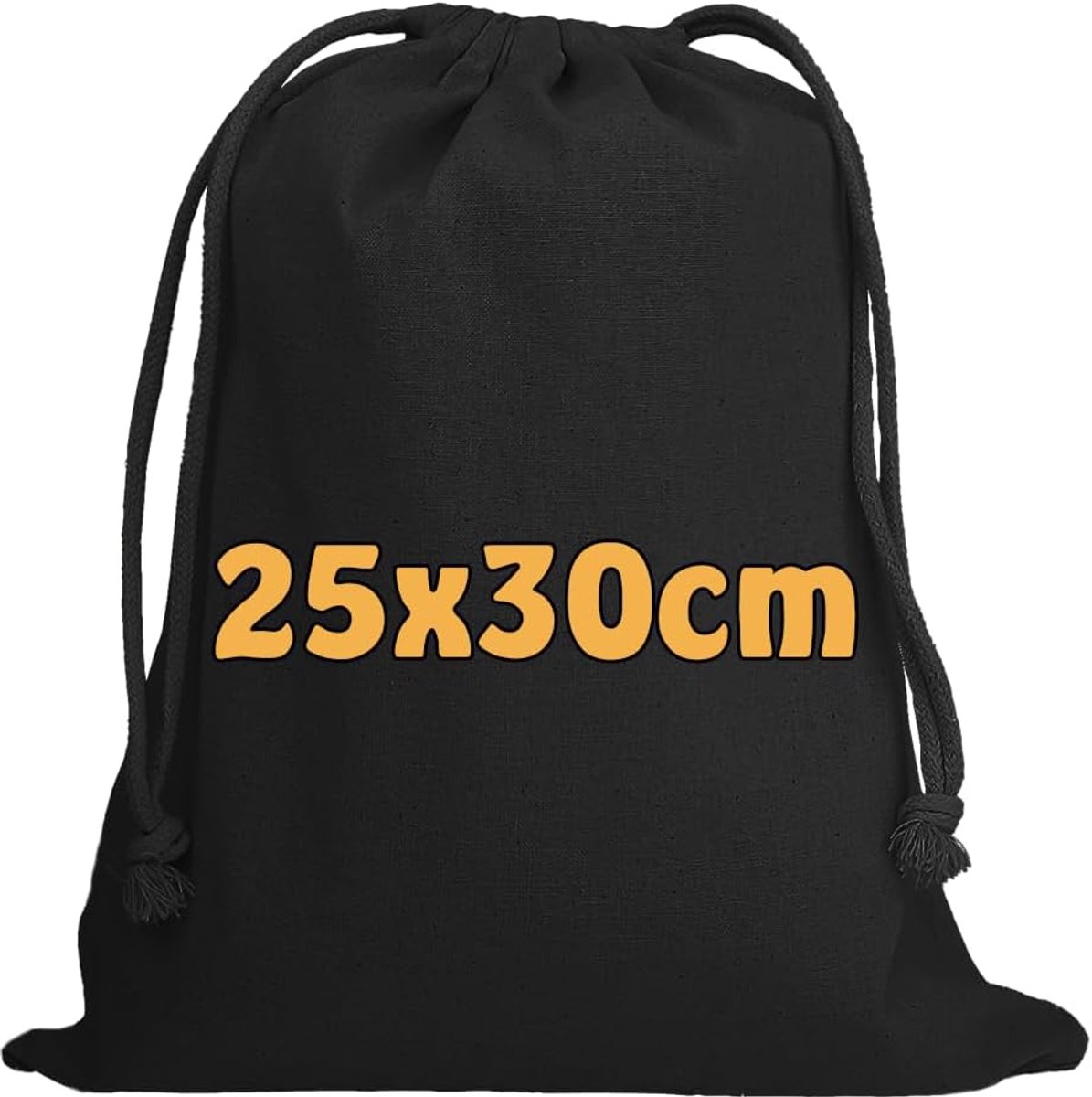 Cottonbagjoe Cotton tote bag with drawstring - 25 x 30 cm - unprinted - Oeko-Tex Standard 100 certified - ShopVlot