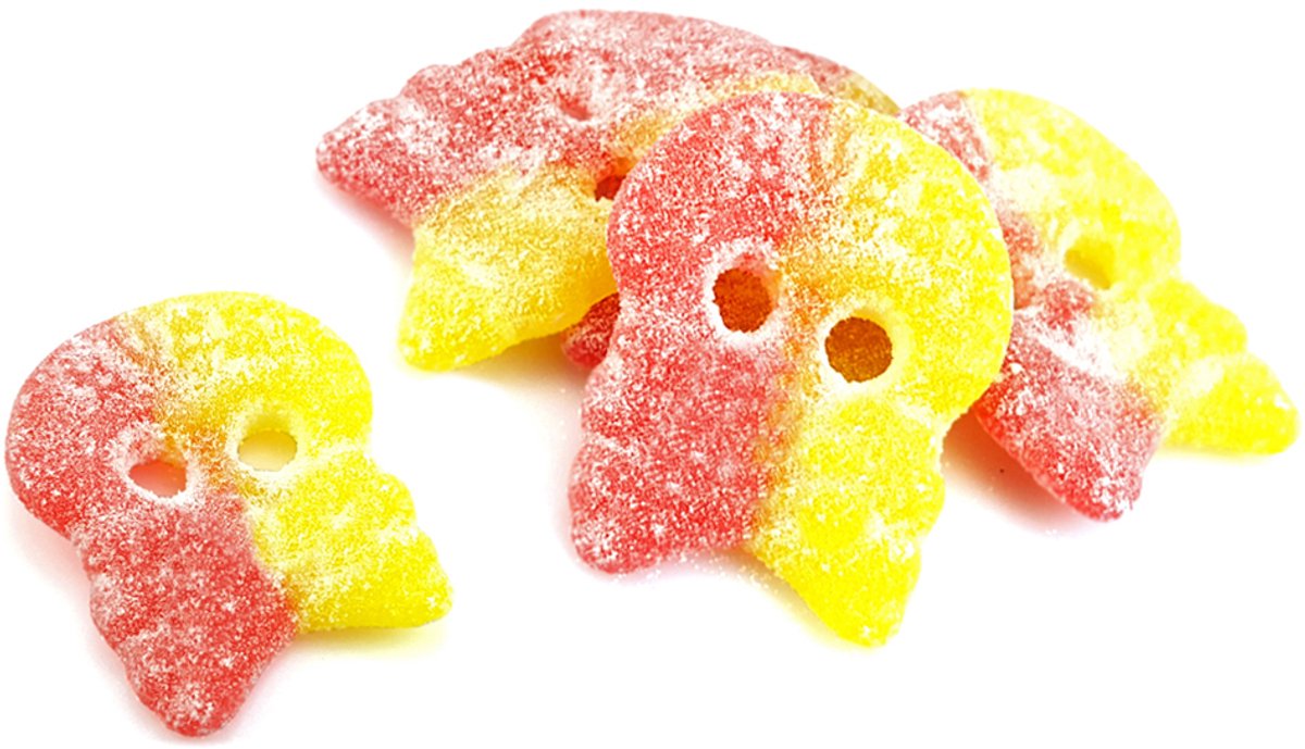 Bubs Gesuikerde Fruit Doodskoppen - 1 x 3 kilo