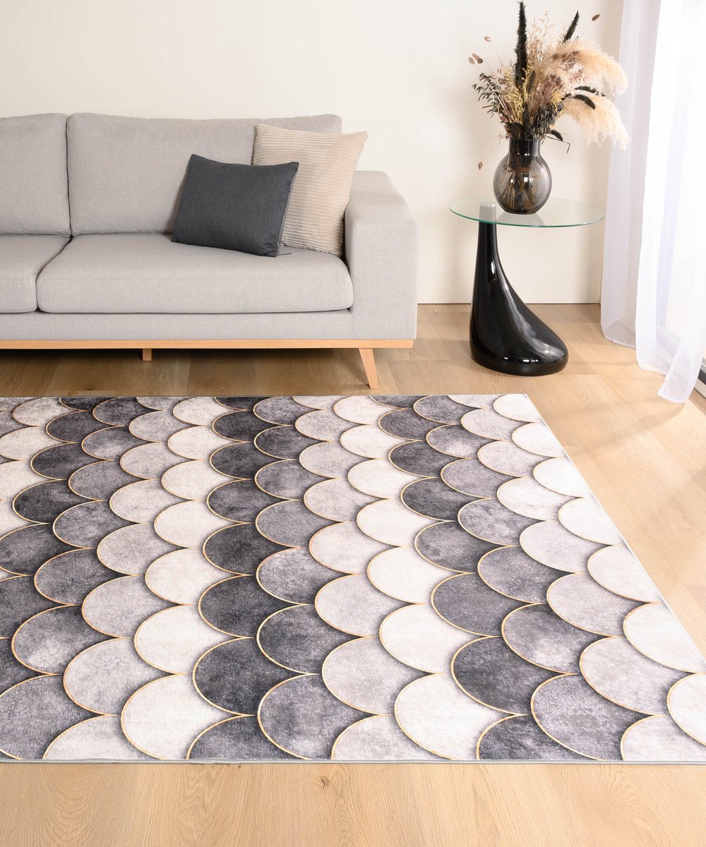 Wasbaar vloerkleed - Moderna grijs 240x340