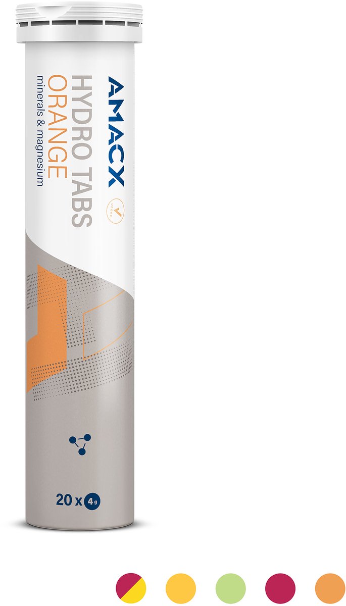 Amacx Hydro Tabs - Electrolytes - Elektrolyten - Elektrolyten Poeder - Orange - 6 pack - 120 tabs — afbeelding 3