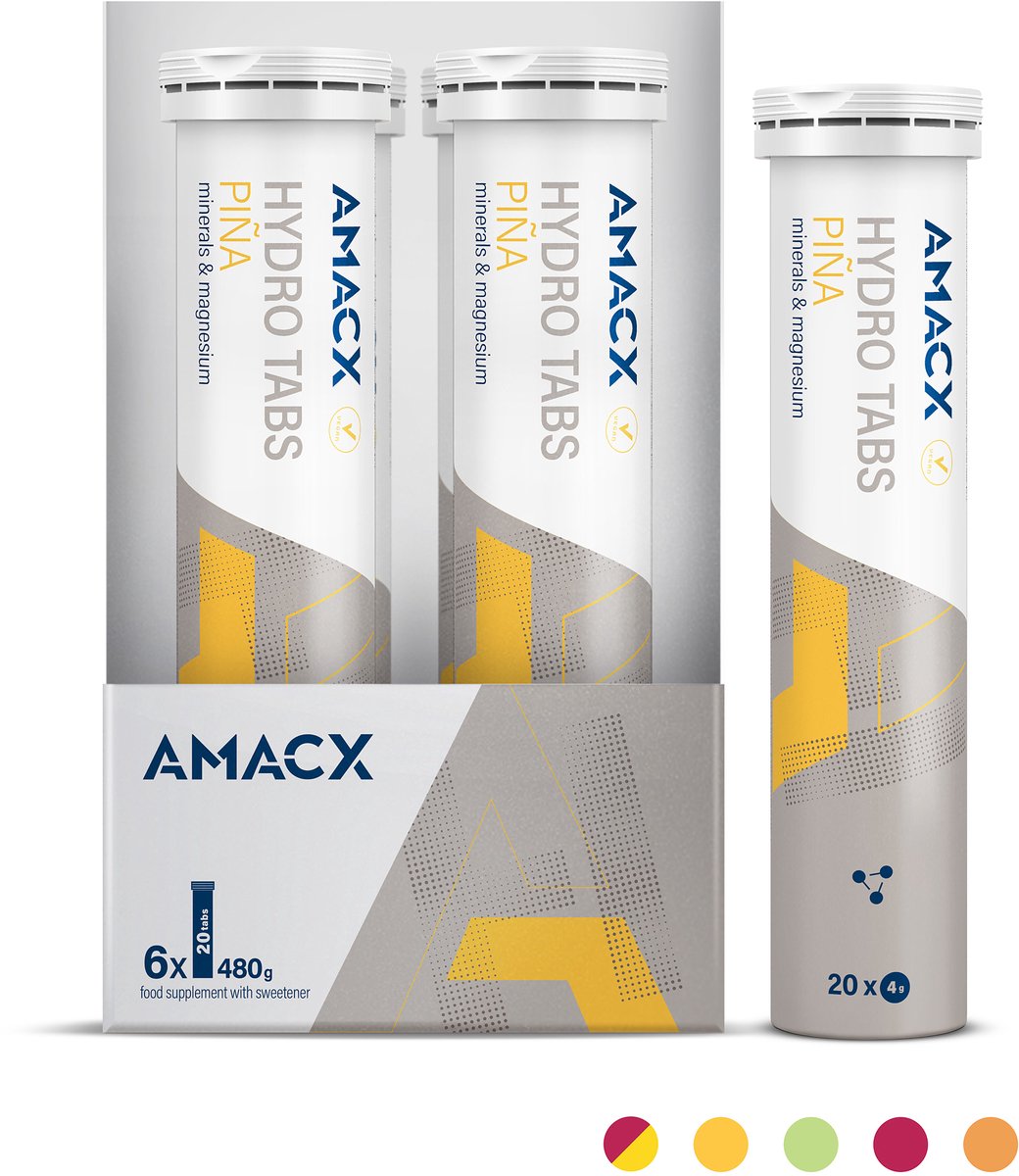 Amacx Hydro Tabs - Electrolytes - Elektrolyten - Elektrolyten Poeder - Pineapple - 6 pack - 120 tabs