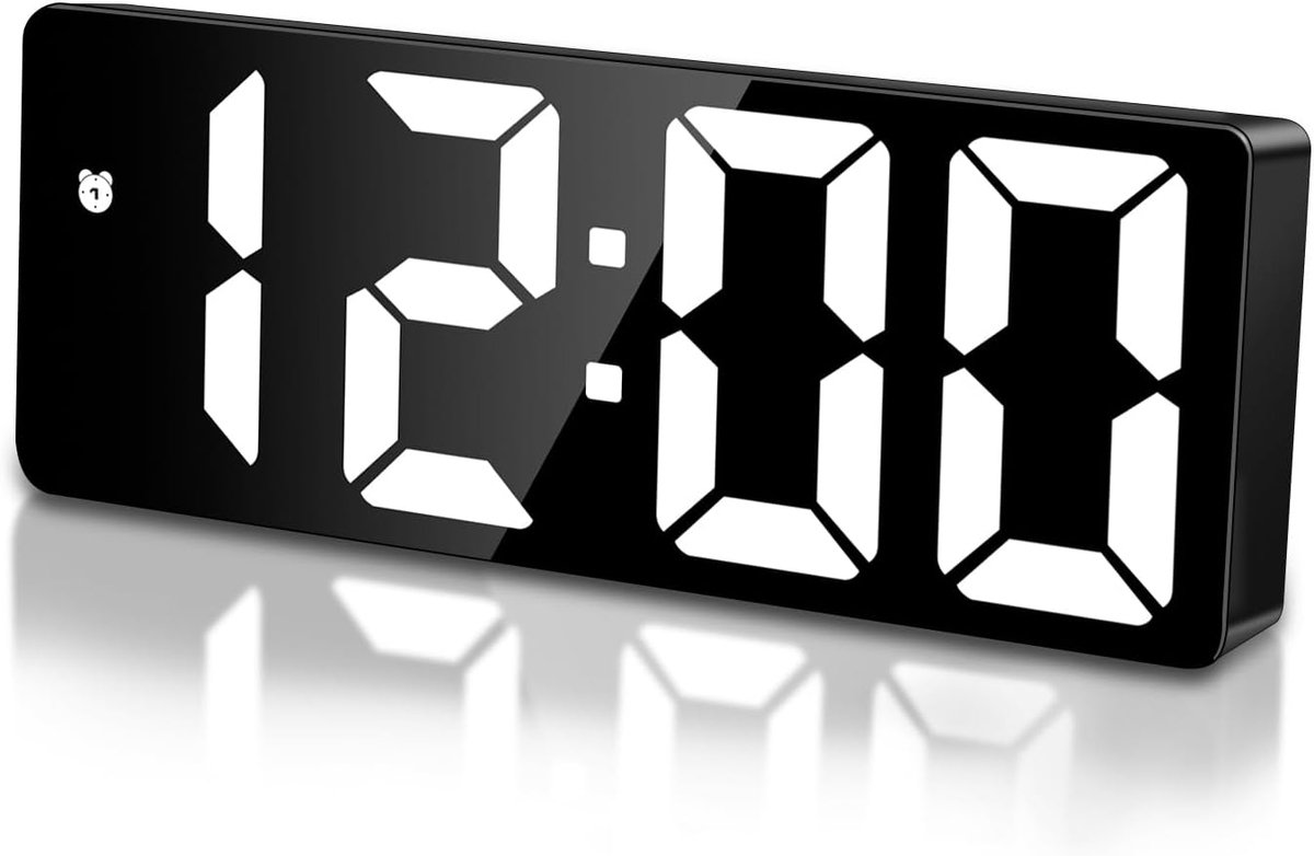 Digitale wekker met sluimerfunctie - LED-display - temperatuur en datum - ideaal voor slaapkamers - ShopVlot