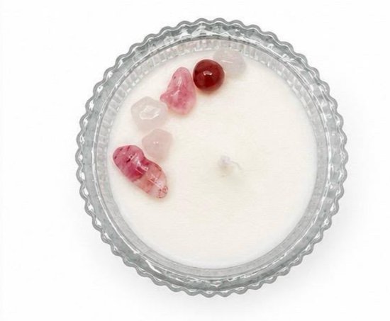 Kristalkaars Babyflesje - Handgemaakte Geurkaars met Kristallen - Babyshower & Kraamcadeau van Oh My Goodies! — afbeelding 2