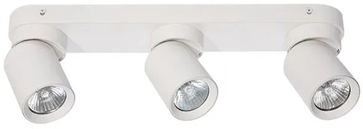 Moderne 3-punt spotlamp met verstelbare GU10-spots Timo - Wit