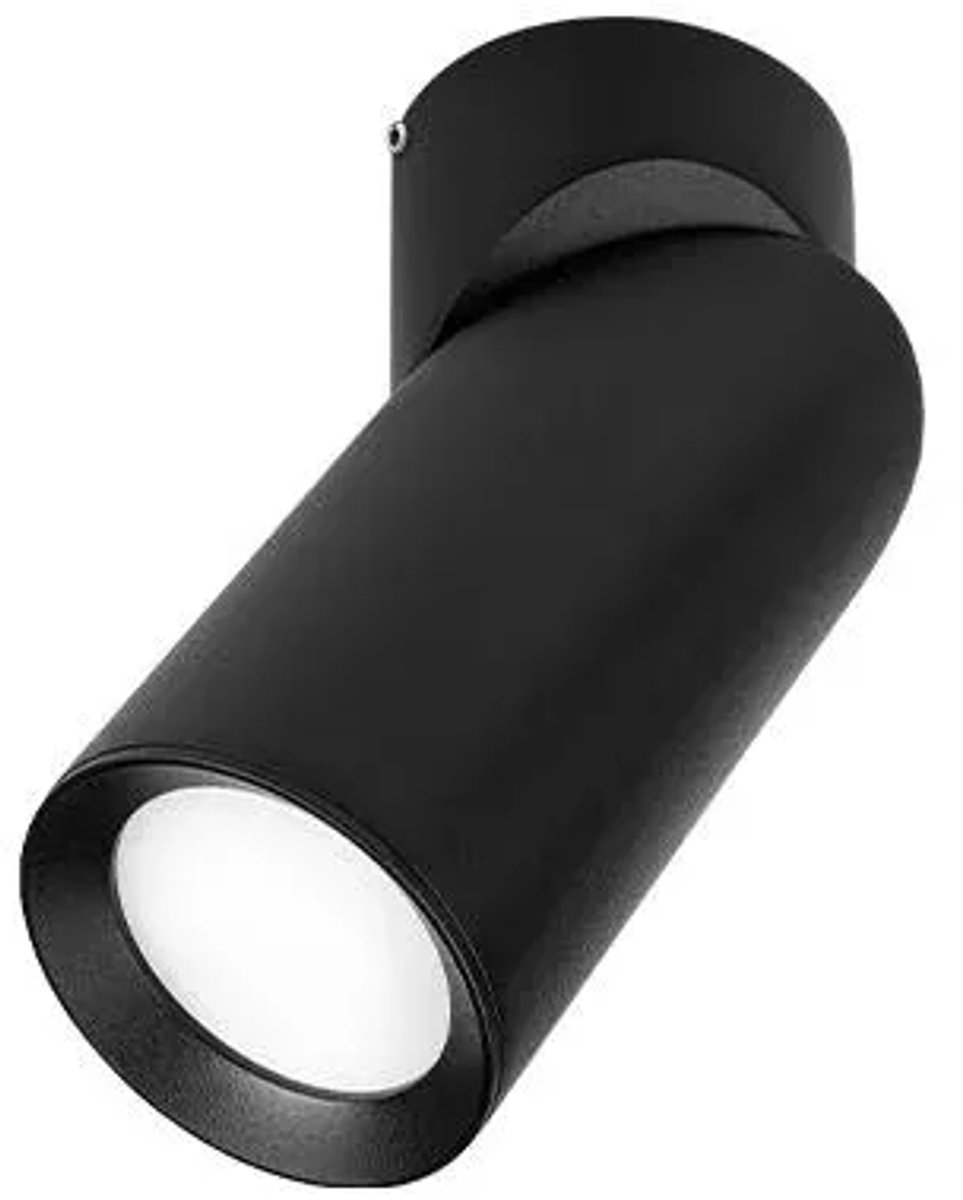 Moderne Plafondlamp Zwart – GU10 LED – Draaibaar & Kantelbaar – Design Wandlamp Binnenverlichting - 1x - Zwart