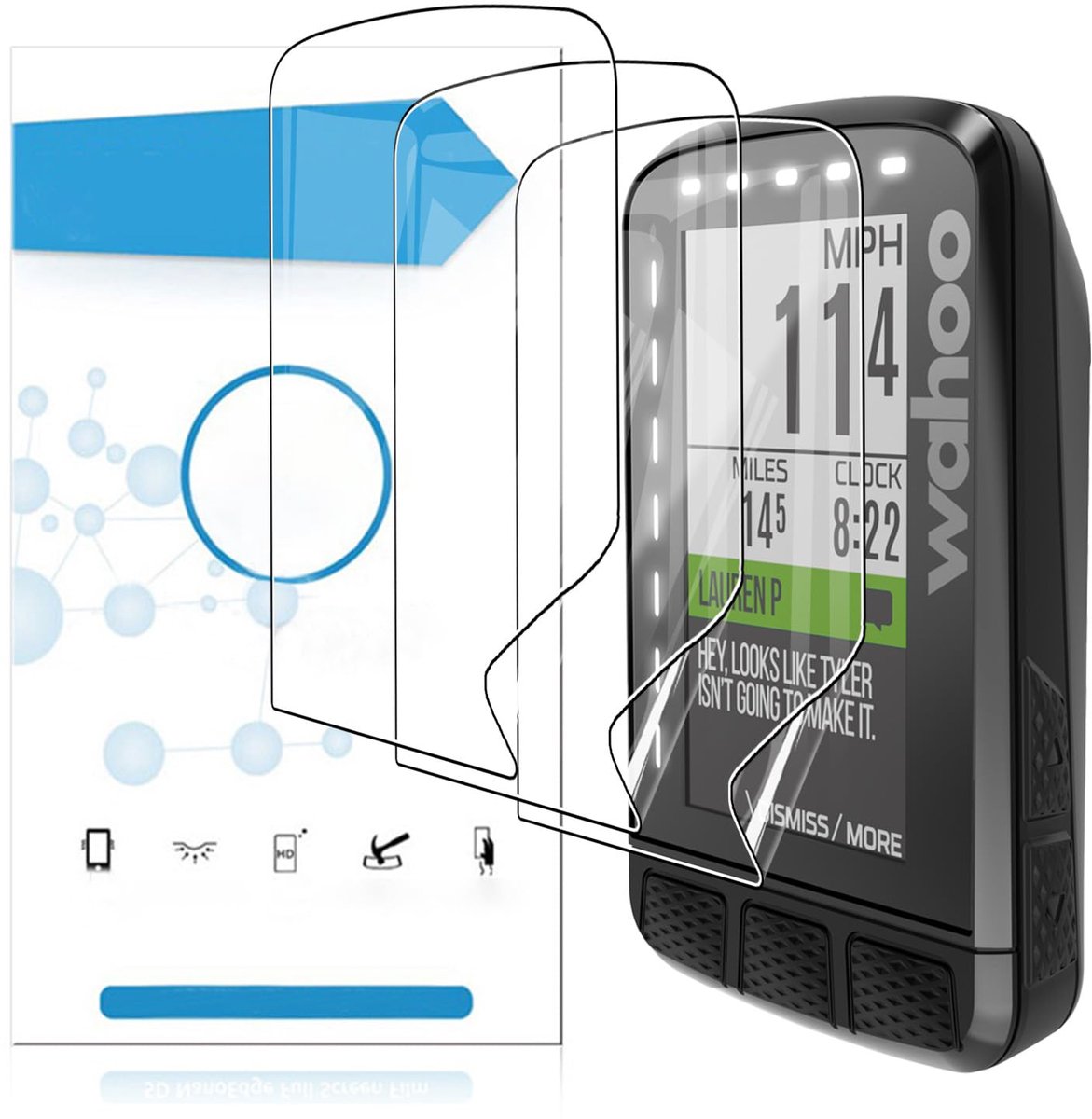 Screen Protector Wahoo Elemnt Roam V2 - Ultra Slim TPU - Krasbestendig - Beschermt tegen vingerafdrukken - ShopVlot