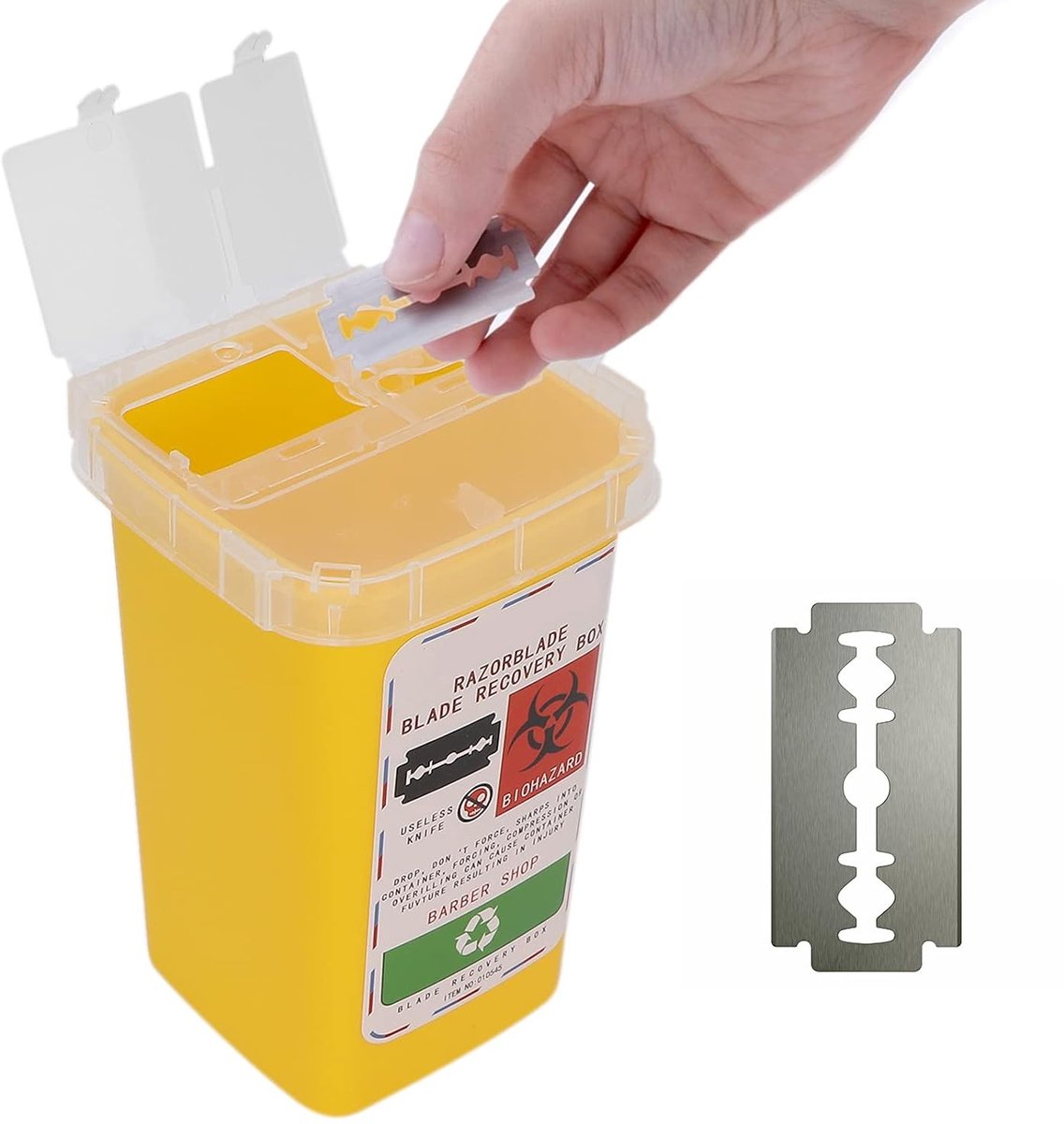 Dispenserdoos voor Scheermesjes, Compacte en Veilige Opbergdoos voor Scheermesjes en Snijobjecten, Ideaal voor Thuisgebruik en Reizen