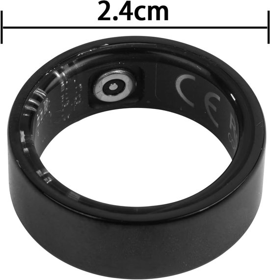 Slimme Ring - Gezondheids Tracker - Activiteiten Monitoren - Zuurstof Saturatie Meting - 7 Dagen Batterij - Zwart — afbeelding 4