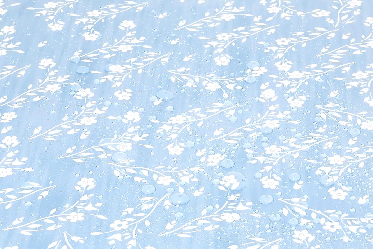 Tafelzeil PVC 140cm x 180cm - Rechthoekig - Blauw Grijs - Eenvoudig te reinigen - ShopVlot