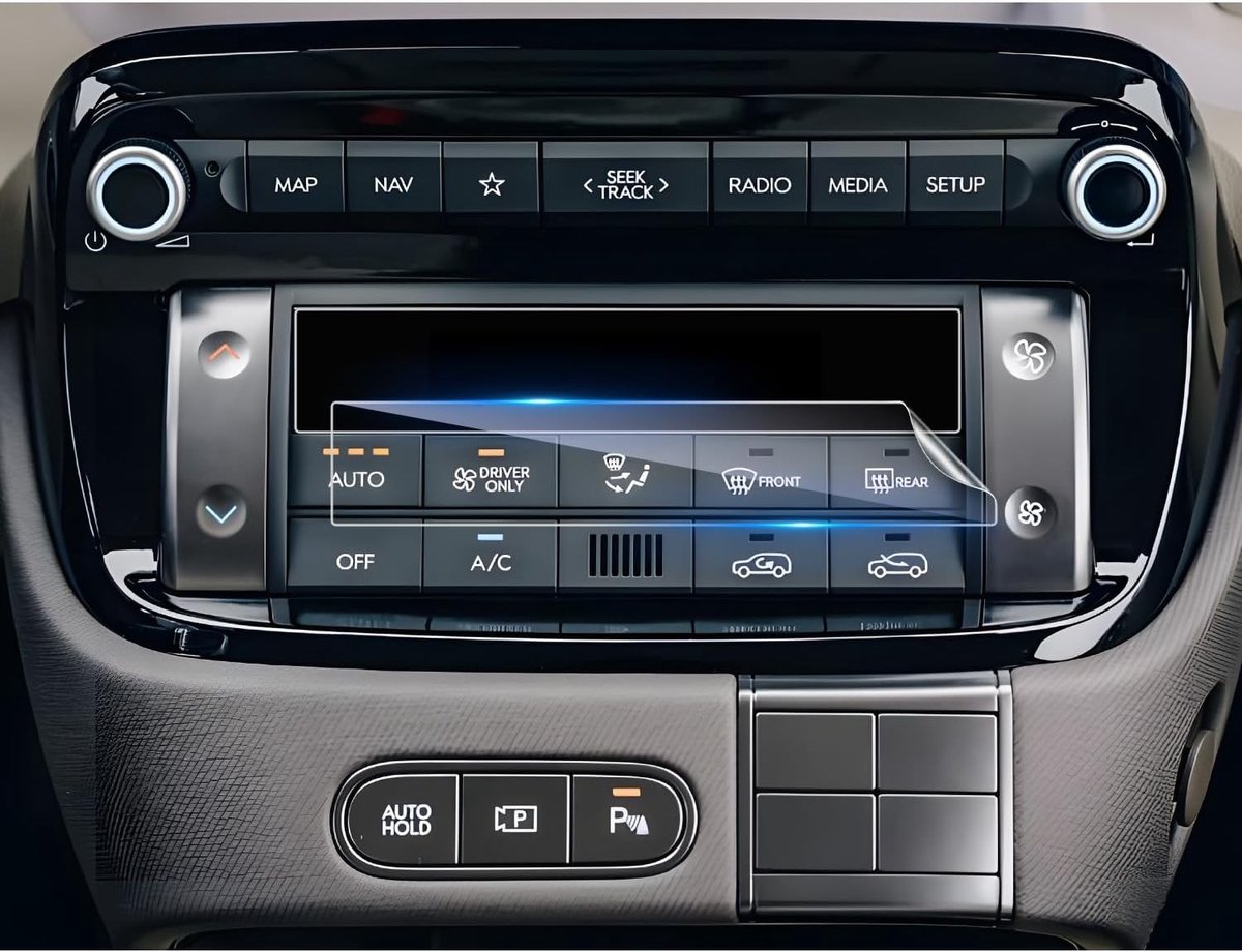 Pack van 2 Compatibele Beschermfolie voor Hyundai Inster EV 2025 2026, 6H Krasbestendig, GPS Nano Schermbeschermer en Navi Film Accessoires