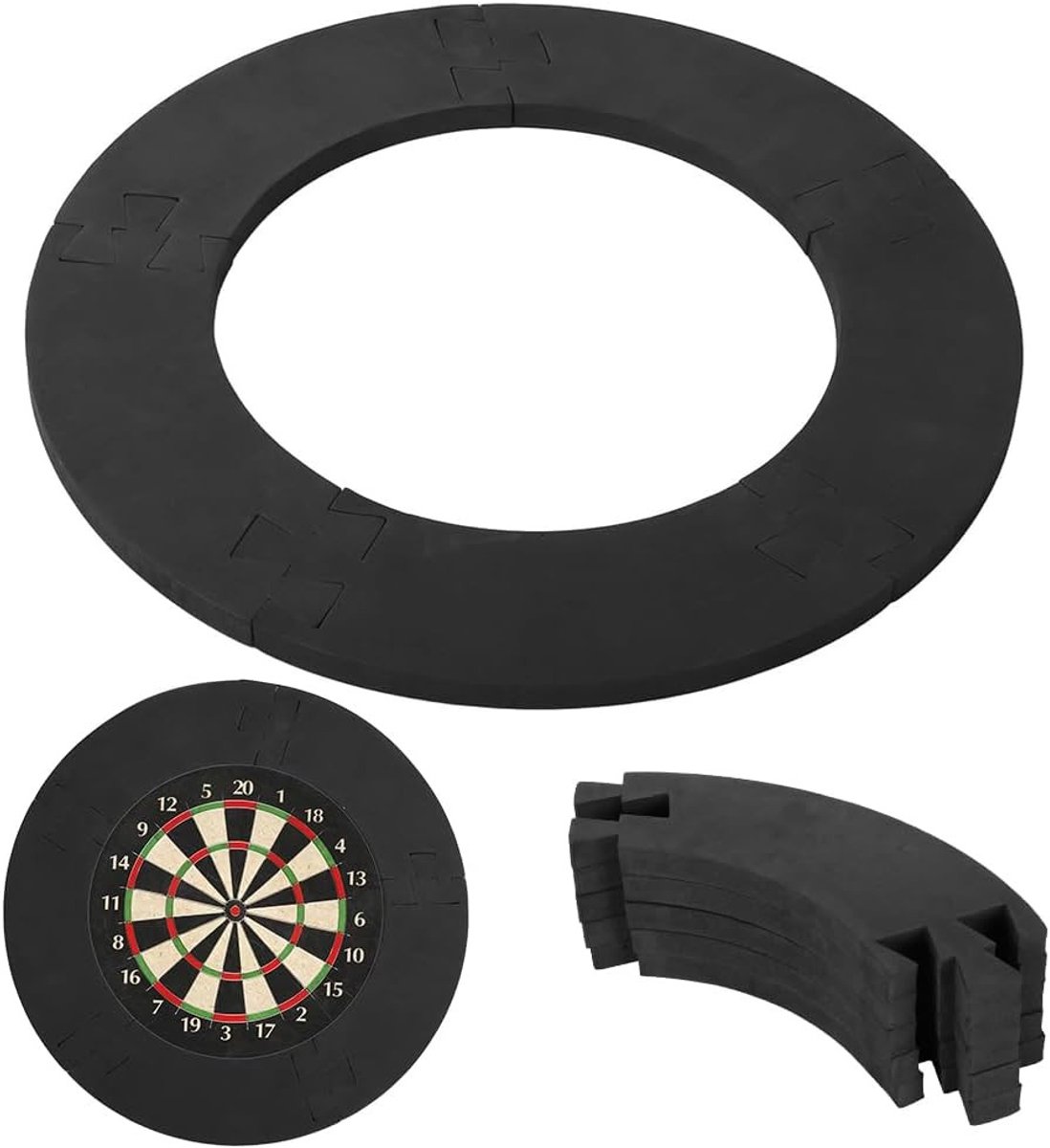 Dart Surround Catchring 5 Stuks - 45 cm Beschermring voor Dartbord, Wandbescherming en Randbeveiliging voor Standaard Dartborden