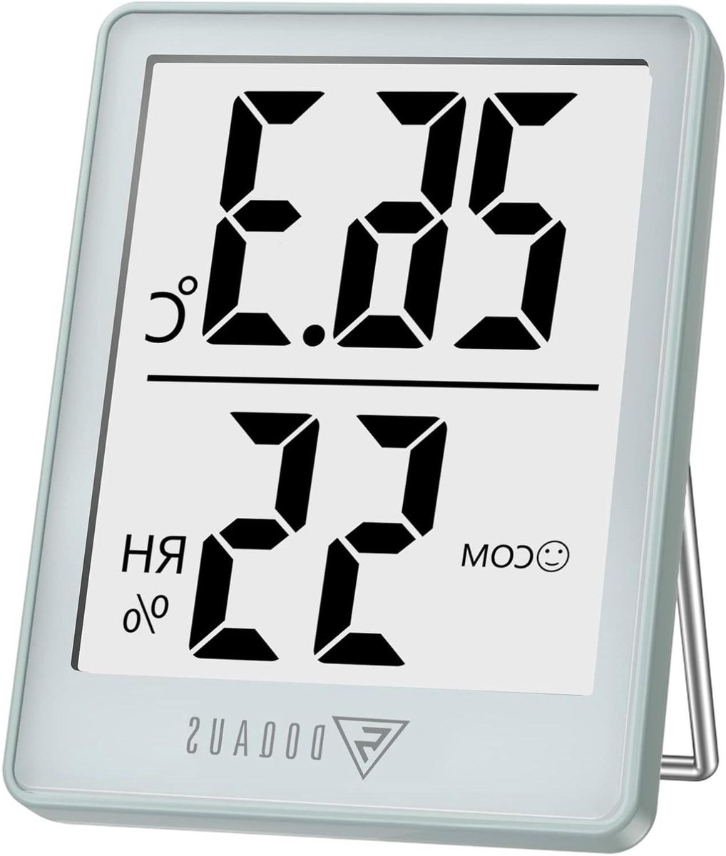 Digitale Thermo-Hygrometer - Binnenmeter - Klimaat Meten - Hoge Nauwkeurigheid - 4.5 x 5.8 cm - Blauw