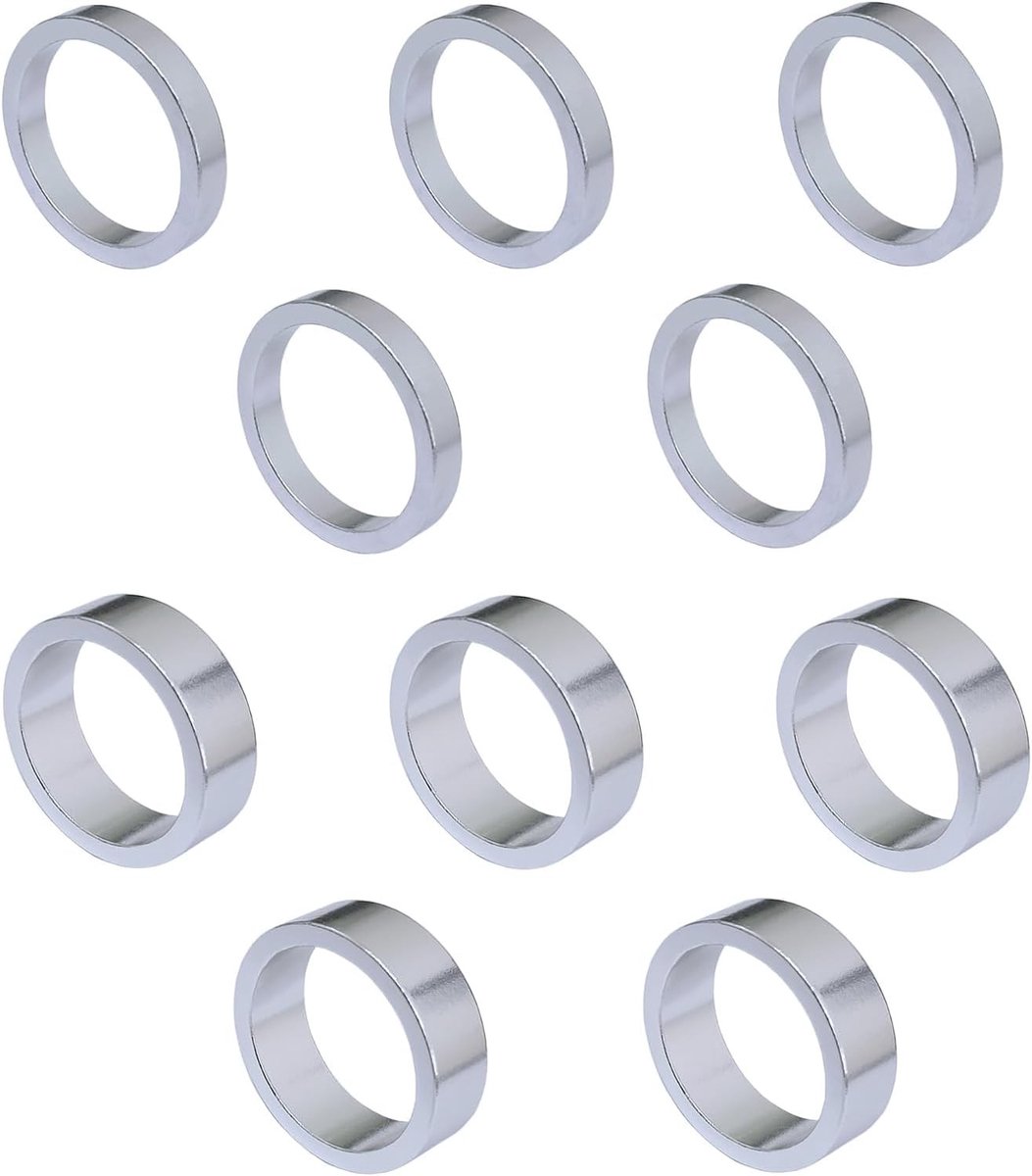 10-voudige aluminiumlegering kopafdichting voor mountainbikes - vervangingsonderdeel, 25.4 mm, duurzaam en lichtgewicht
