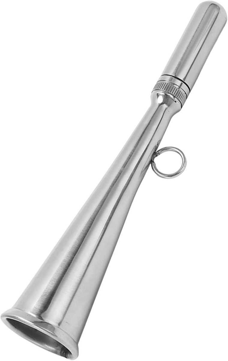 Vintage Handheld Fog Horn voor Botennavigatie, Verwijderbare Roestvrijstalen Luchtfluit, Handmatige Marine Signaalfluit voor Noodsituaties en Jachtveiligheid