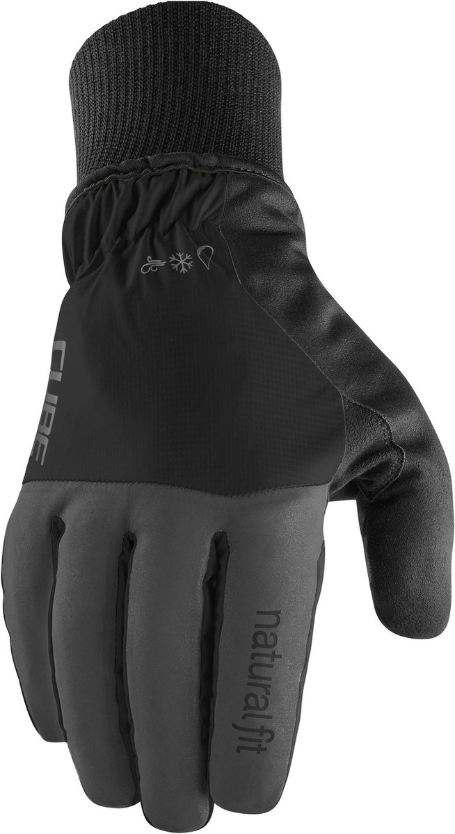 CUBE GLOVES WINTER LONG FINGER X NF BLACK