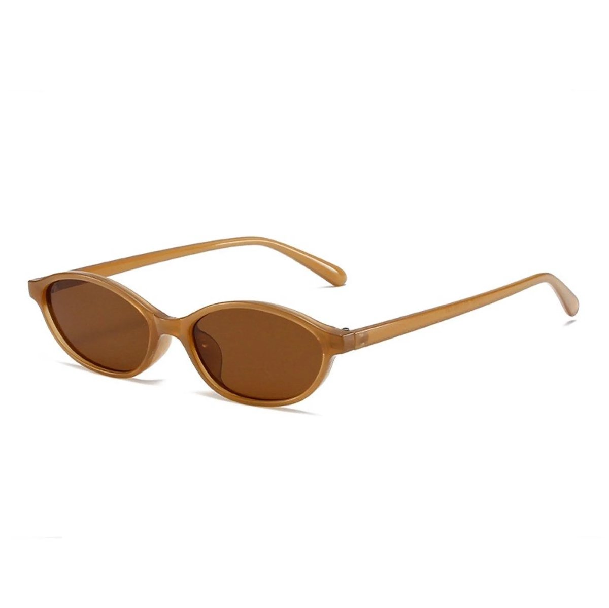 Casalora Cat Eye Zonnebril Dames – Retro Ovale Smalle Zonnebril – Trendy Vintage Zonnebril met UV400 Zonbescherming – Mode Zonnebril voor Dames