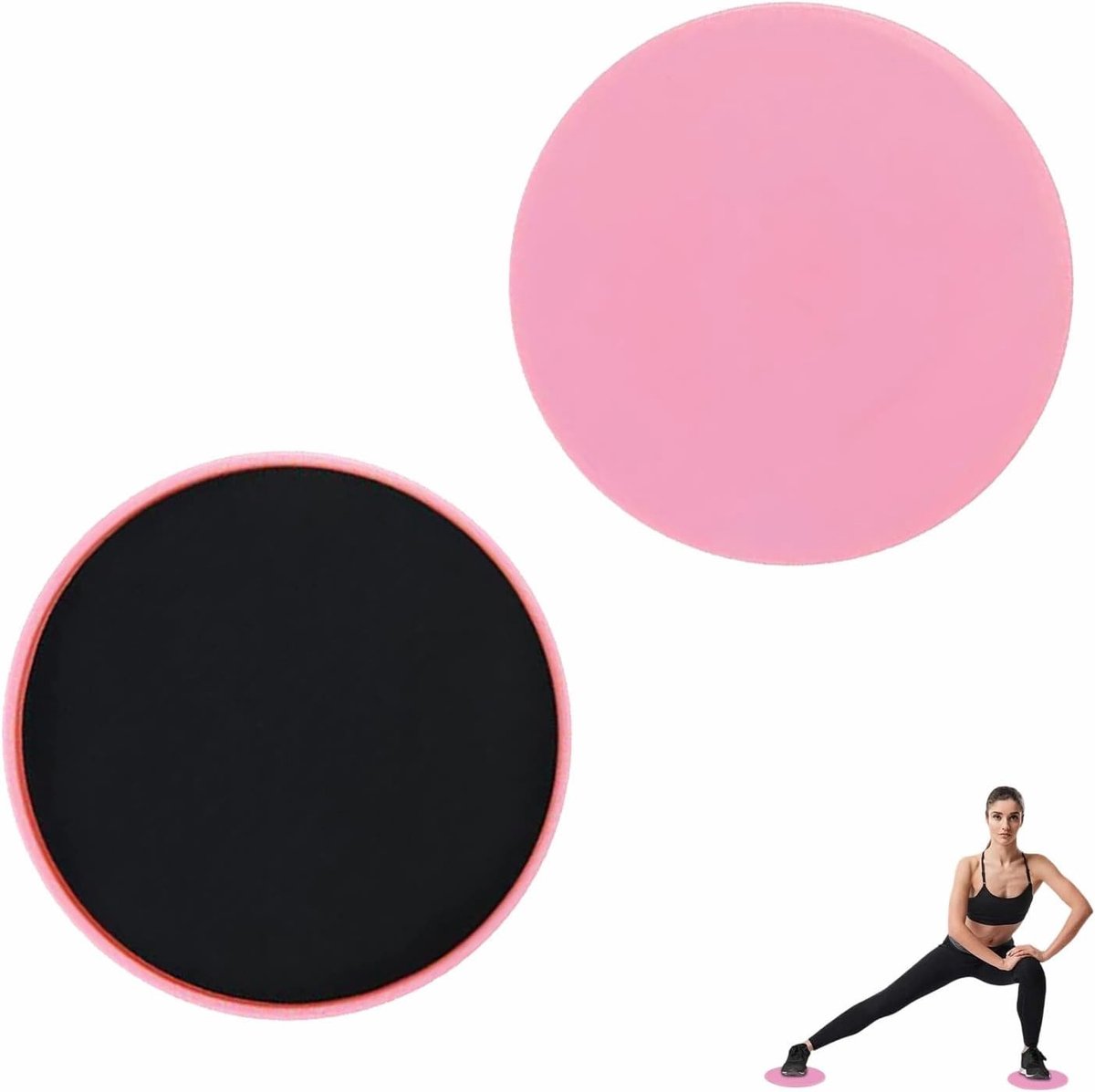 Set van 2 Core Sliders voor Fitness - Sliding Discs voor Oefeningen, Abs Training en Thuis Gym op Tapijt of Harde Vloeren