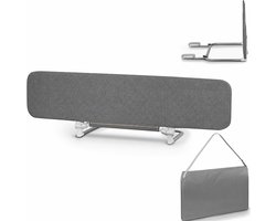 XL Bedhekje 150x45 cm – Opvouwbaar Bedhek met Reistas – Draagbaar Veiligheidsrek voor Bed – Bedrand tegen Uit Bed Rollen – Compact Bedhekje voor Thuis, Vakantie, Reizen en Logeren – Eenvoudig Mee te Nemen