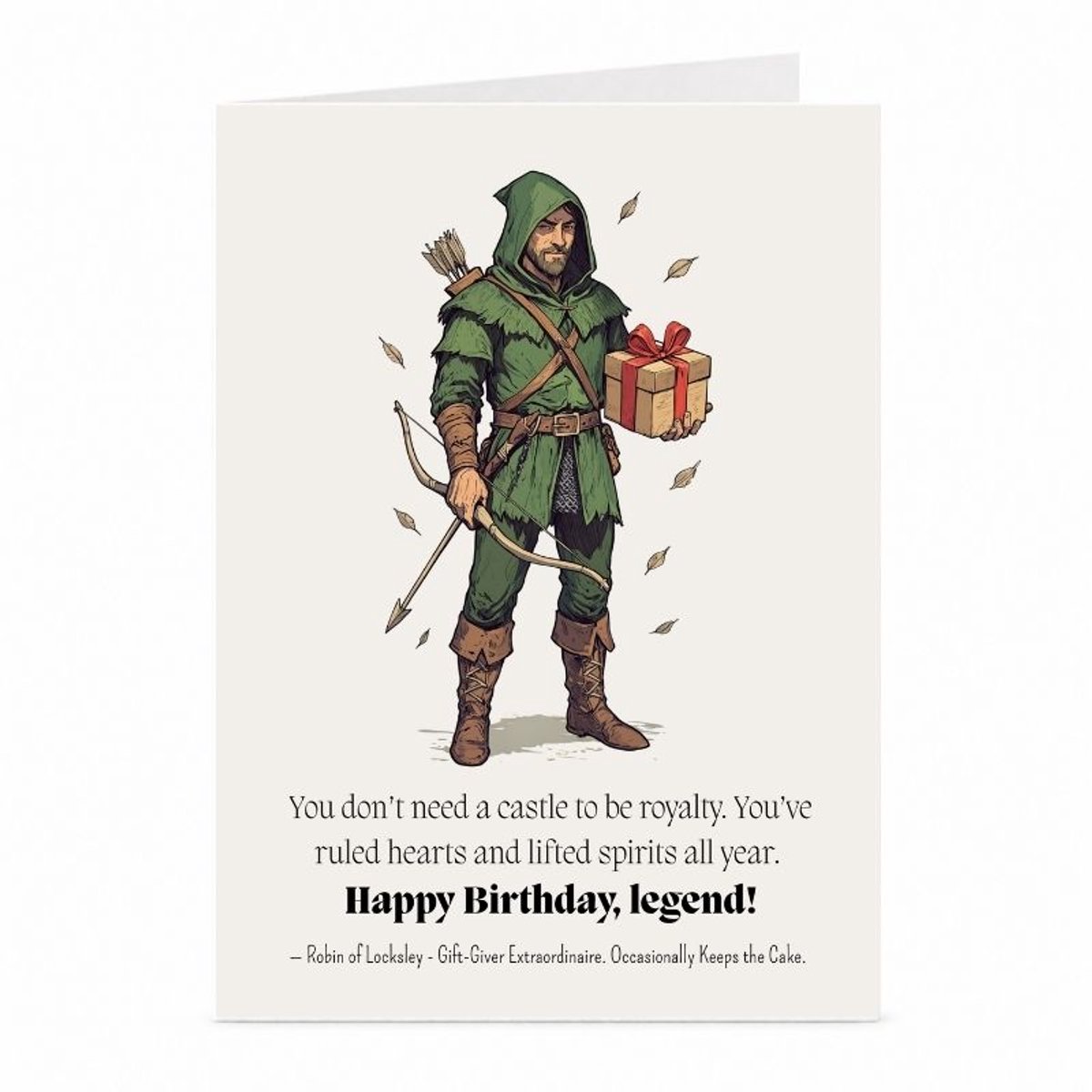 Robin Hood - Verjaardagskaart - JustTheCardGuy - A6 met envelop