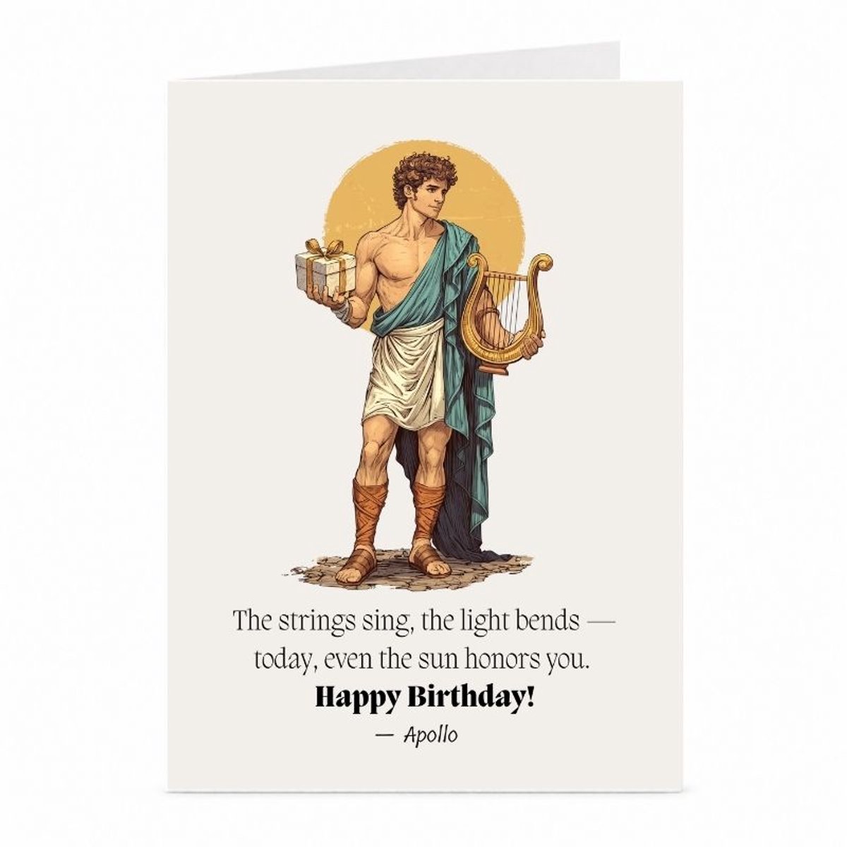 Apollo - Verjaardagskaart - JustTheCardGuy - A6 met envelop