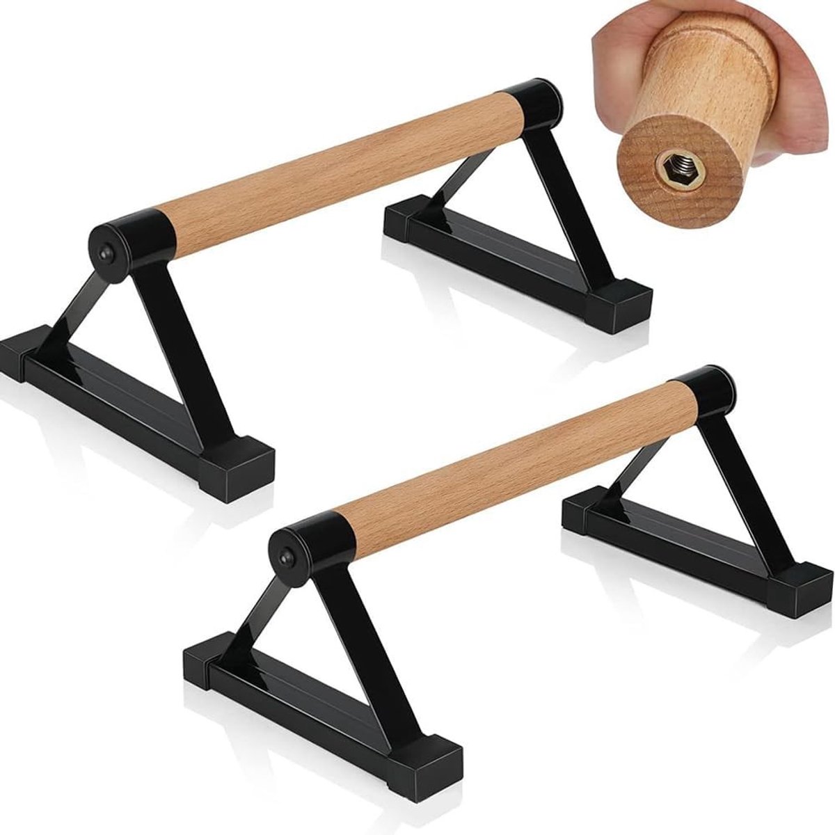 Parallets voor Calisthenics en Thuisfitness, Ideaal voor Krachttraining, Mobiliteitsoefeningen en Stabiliteit, Tot 150 kg Belastbaar