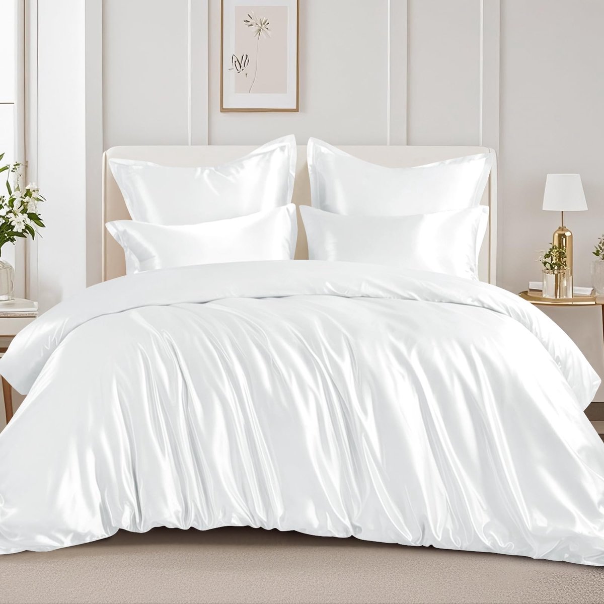 Beddengoed 200 x 220 cm - Satijn - Zijdeachtige luxe - Zorgt voor betere huid en haar - ShopVlot