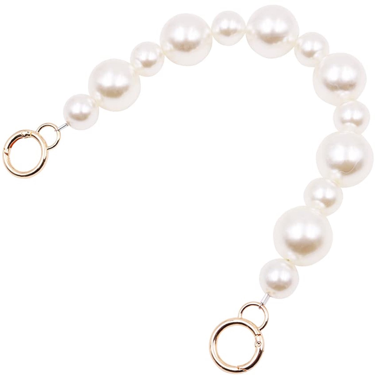VOANZO DIY Grote Imitatie Parel Kraal Portemonnee Handvat Riem Tas Charms Handtas Ketting Vervanging Accessoires - ShopVlot