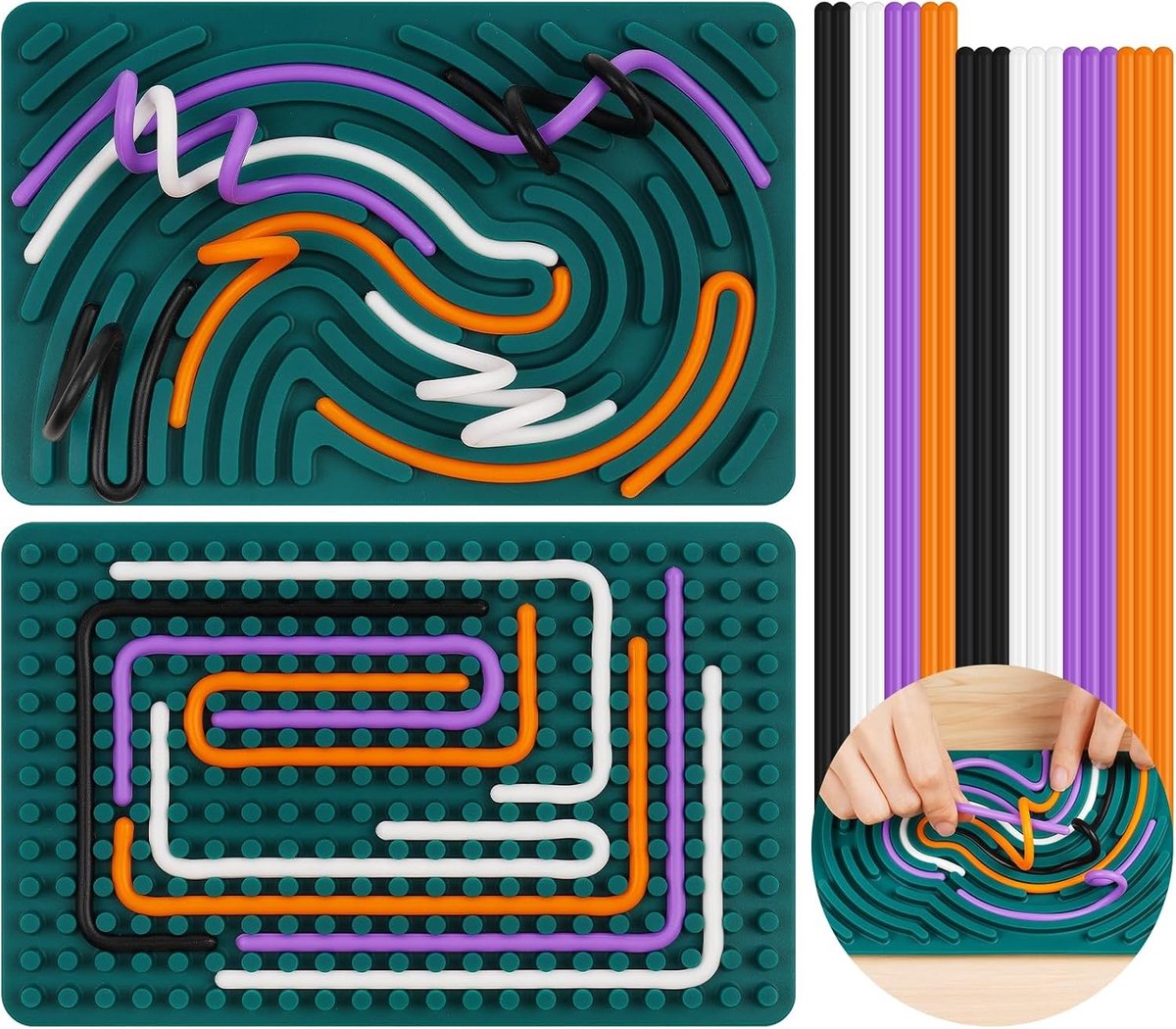 Sensory Activiteit Kaart voor Kinderen, Kalmerend Fidget Speelgoed, Autisme Stressverlichting, Draagbaar en Stil Stress Verminderen