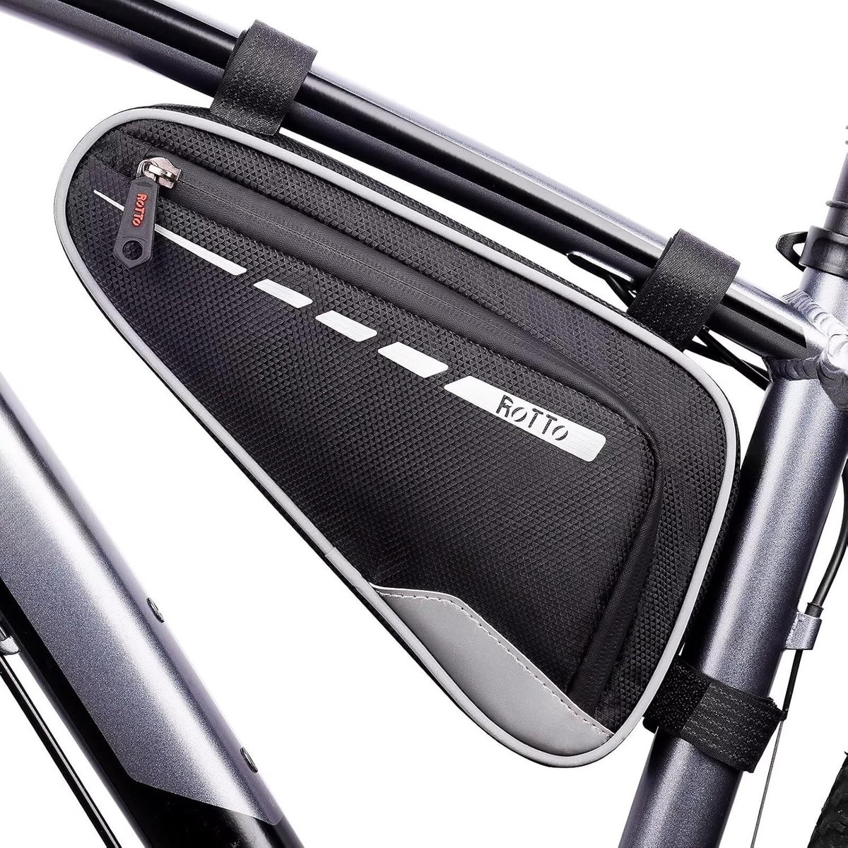 Fiets Triangle Frame Tas voor Onder de Bovenbuis - Waterdicht, 2L & 1.2L Capaciteit, Ideaal voor Fietsaccessoires en Fietstochten