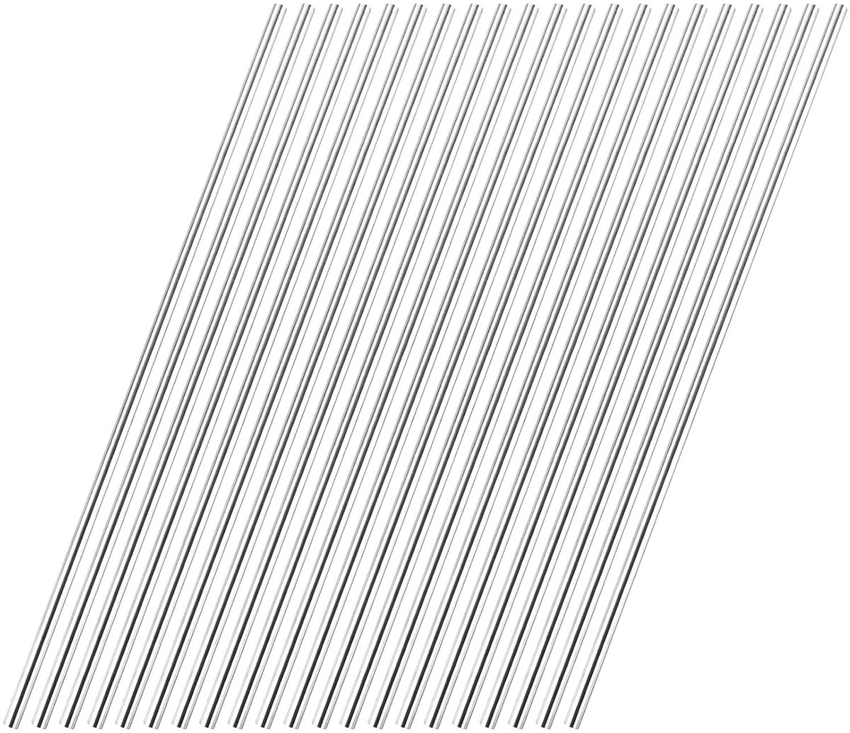 20 Stuks RVS Staven 6mm x 300mm, Ideaal voor Doe-Het-Zelf Projecten, Creatieve Klussen en Metaalbewerking