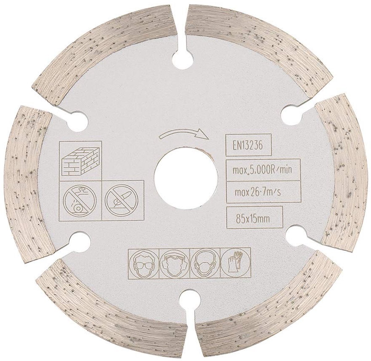 Diamantzaagblad 85mm x 15mm - Cirkelzaagblad voor Houtbewerking, Snijden en Rotatietools