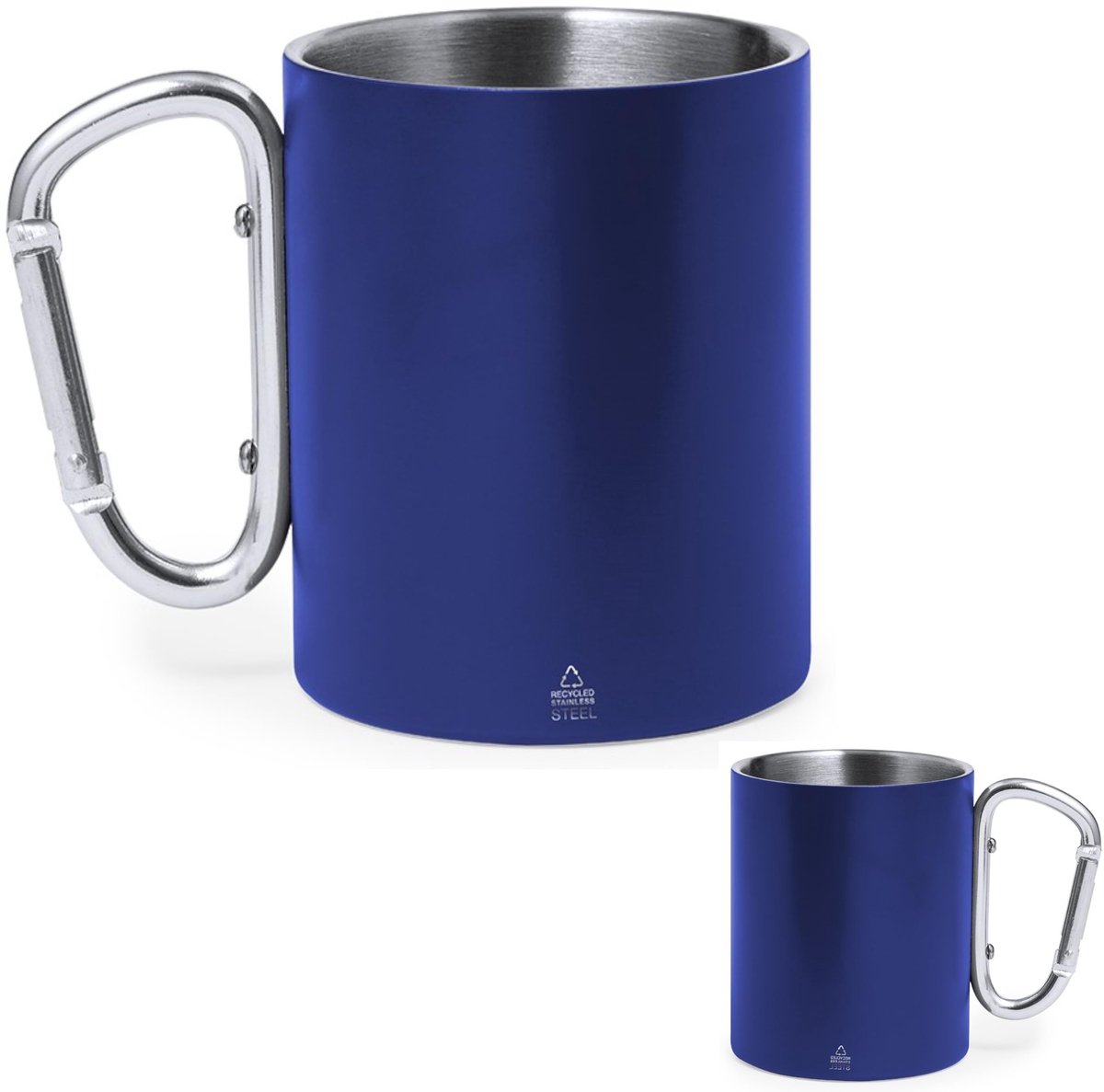Thermobeker 300 ml - dubbelwandig roestvrij staal - gerecycled materiaal - ideaal voor outdoor - ShopVlot