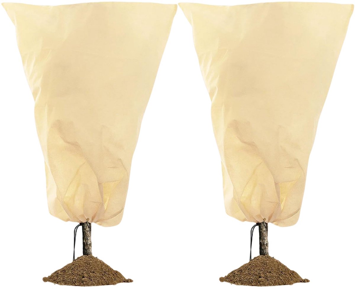 Plant cover winter 120 x 180 cm - non-woven stof - fleece bescherming - ideaal voor tuinplanten - ShopVlot