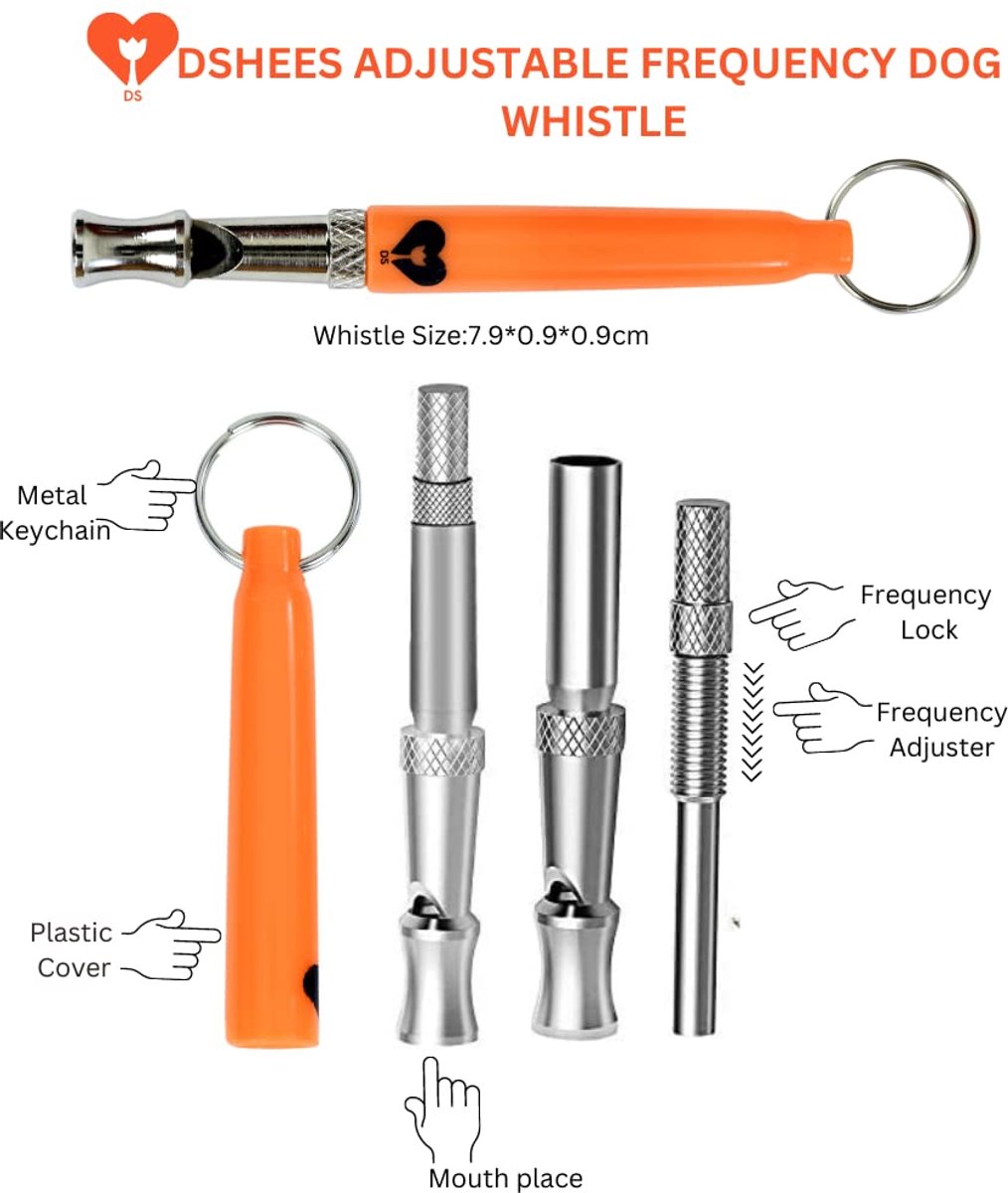 Hondenfluitje met lanyard - voor terugroep en stoppen met blaffen - ideaal voor honden- en puppytraining - ShopVlot