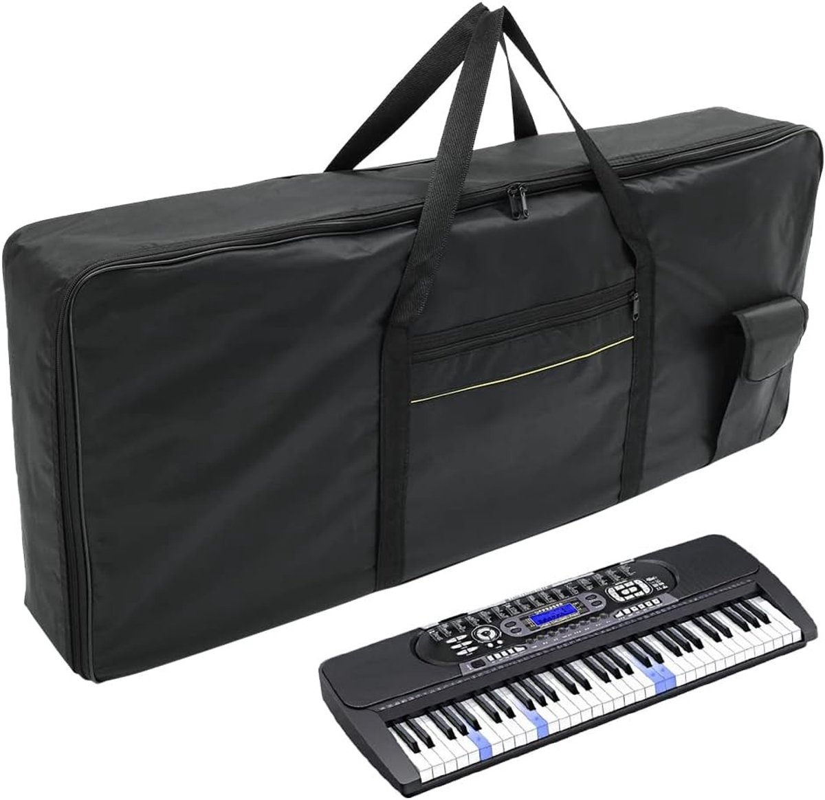 Draagtas voor 61-toetsen Keyboard, Waterdichte Piano Case van Oxford Stof, Ideaal voor Thuis en Reizen met Handvat