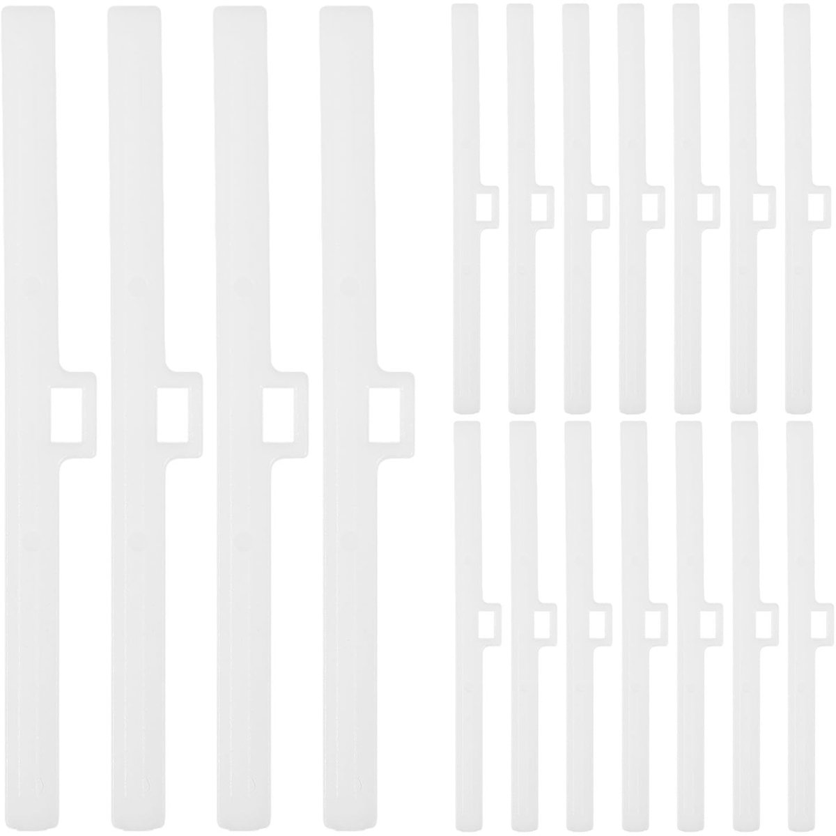 lamellenhouders voor verticale jaloezieën 127 mm - witte kunststof - enkele gatophanging - ShopVlot