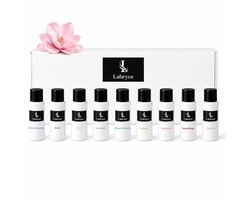 Wasparfum Proefpakket Labryce - 9 Verschillende Geuren - Fris, Bloemig, Warm & Poederig - 9x20 ml