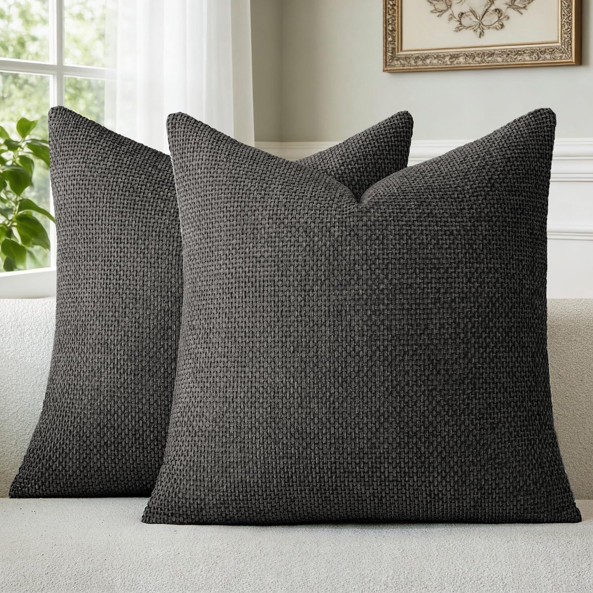 Kussenhoezen 50 x 50 cm - Zacht en Pluizig - Met Verborgen Rits - Ideaal voor Woonkamer - ShopVlot