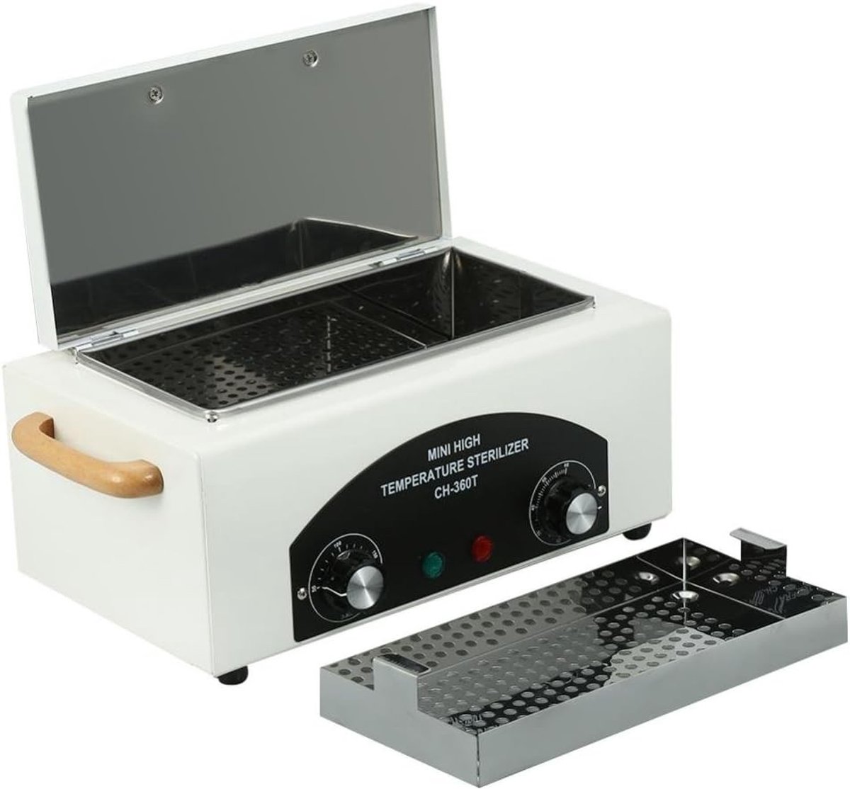 Droge Hitte Sterilisator voor Cosmetica en Voetzorg - Hoge Temperatuur Desinfectie, 300 W, 31 x 18 x 15 cm, met Certificaat, Veilig en Efficiënt