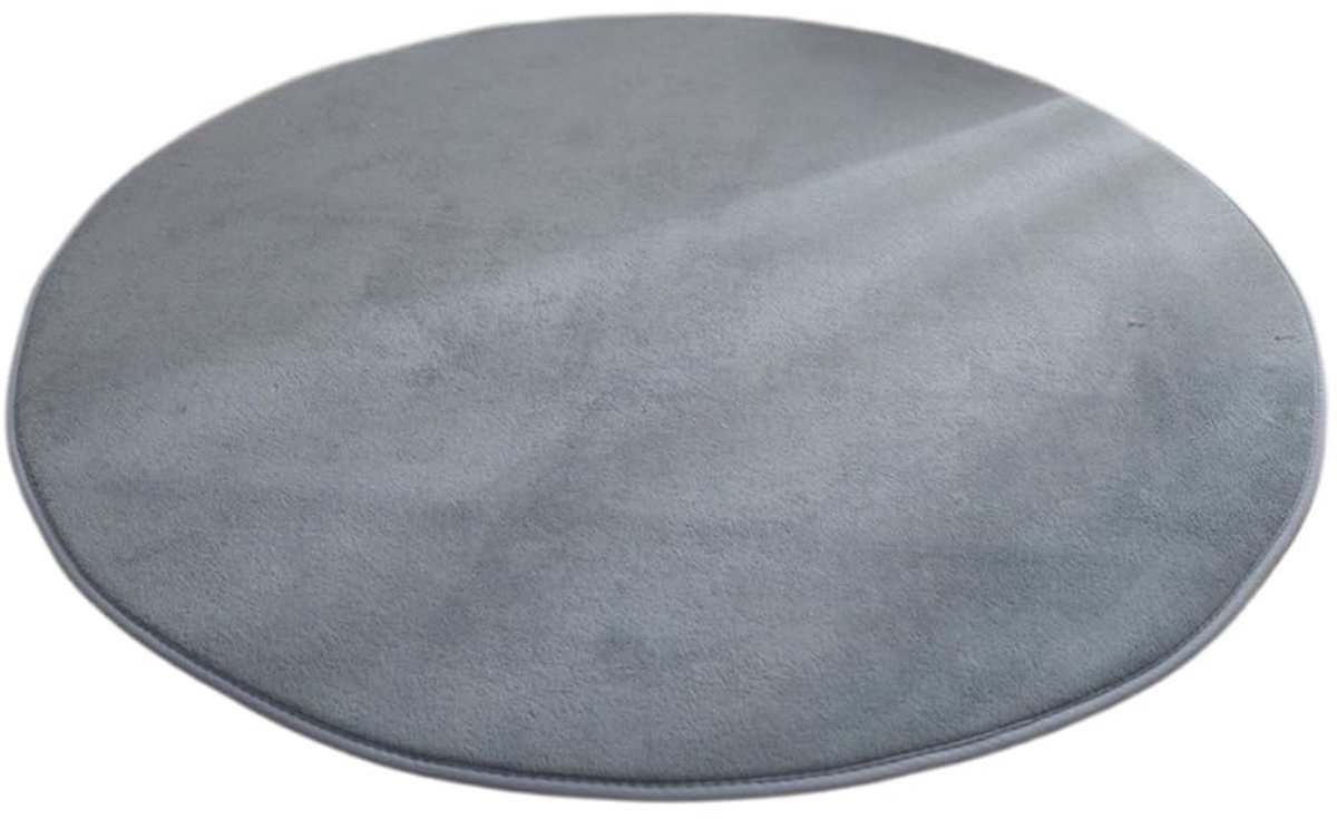 Rond tapijt 80 cm - koraalfluweel - antislip - ideaal voor slaapkamer - ShopVlot