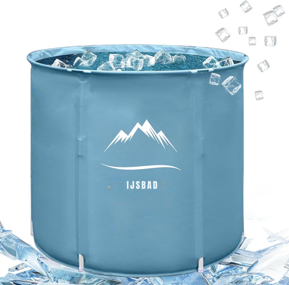 Allvia® IJsbad - IJsbad - Zitbad - Lichtblauw - 70 cm x 70 cm x 68 cm