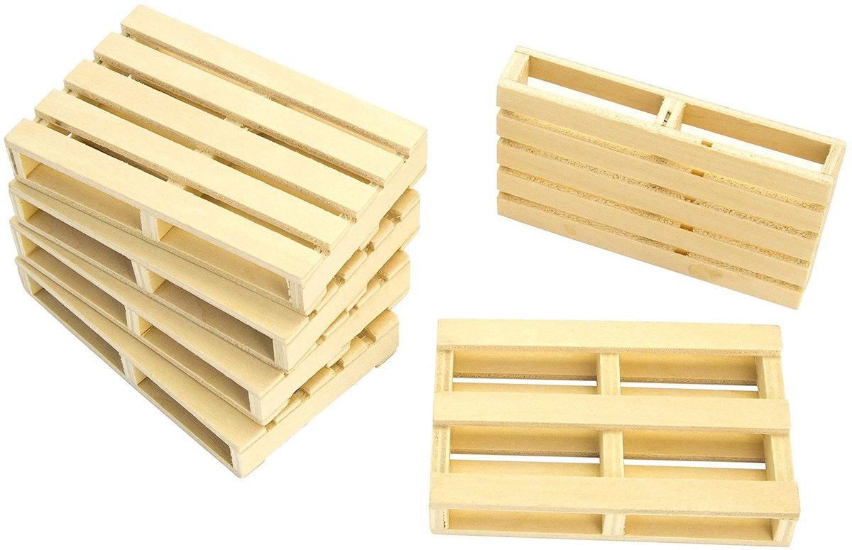 Pallets set van 8 - stevige kunststof - voor opslag - ideaal voor transport - ShopVlot