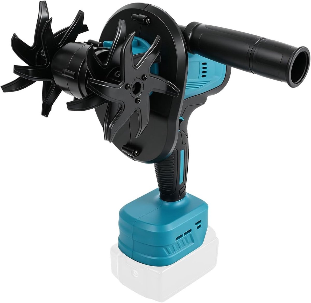 Draadloze frees voor tuinrotavator met 550W motor, ideaal voor gazonbodemteelt, 10 cm werkbreedte en 13 cm werkdiepte