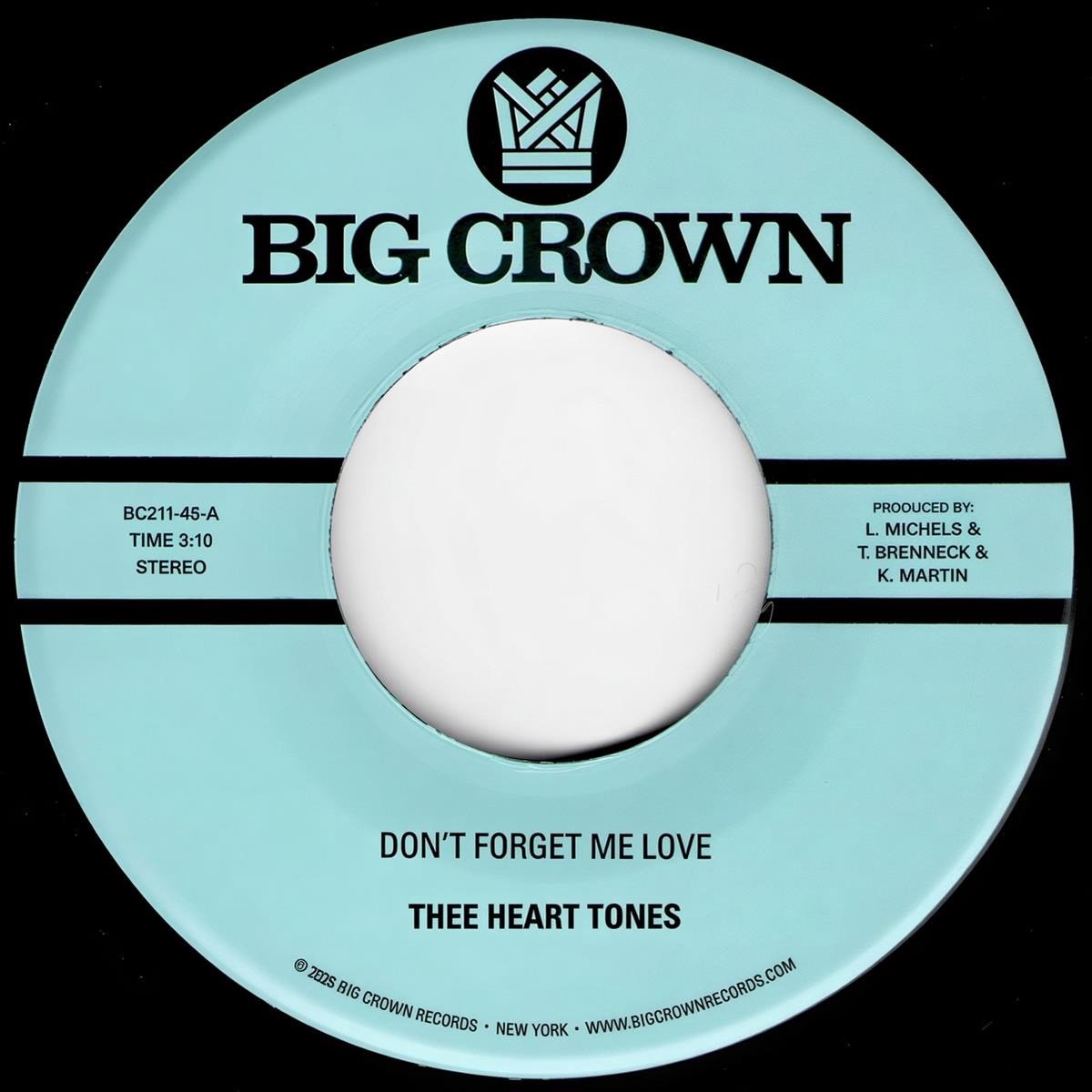 Thee Heart Tones - Don't Forget (7" Single)