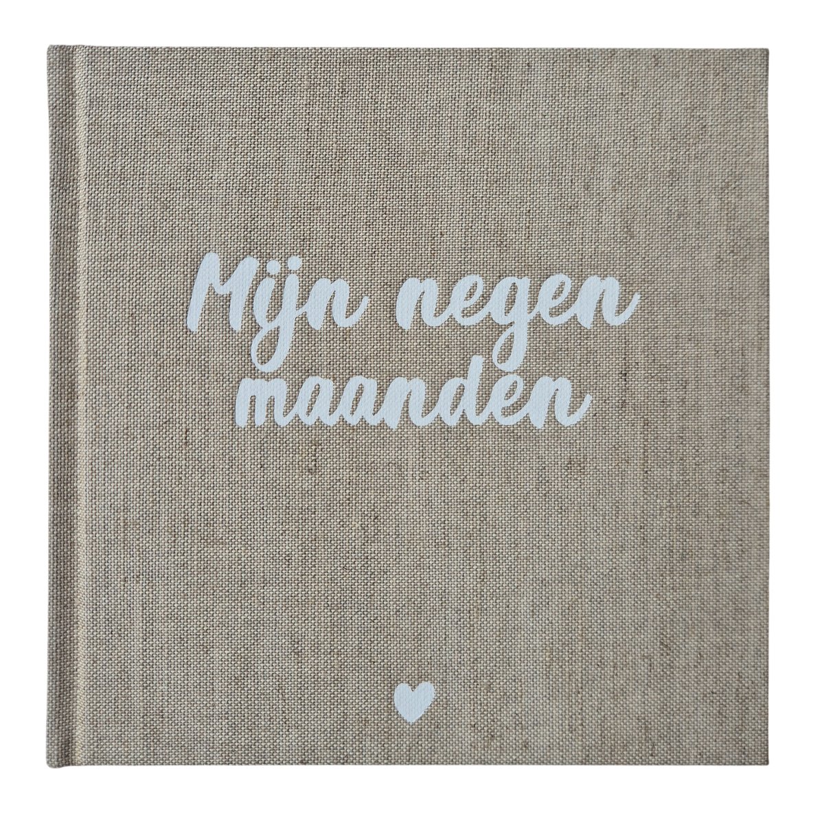 Invulboek 'Mijn Negen Maanden' - Linnen Hardcover - Gebonden - 96 pagina's - Zwangerschap - 9 maanden - Baby Album - Baby Dagboek