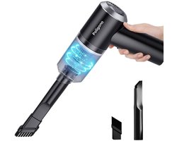 Draagbare Kruimeldief - Mini Stofzuiger - Auto Interieur Reinigen - Geïntegreerd LED Licht - 6000 Pa Zuigkracht - Zwart