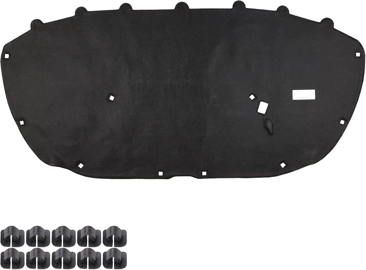 Isolatiemateriaal voor motorkap - Geluidsdempende mat voor VW Polo 6R, warmte-isolatie en motorbescherming