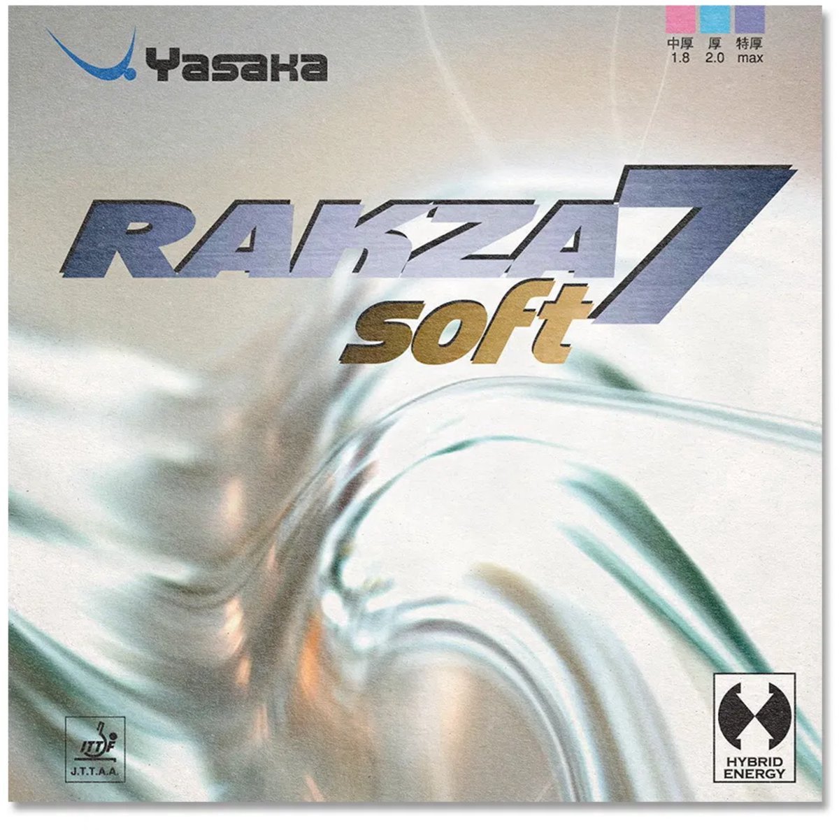 Yasaka - Rakza 7 Soft - Zwart - 1.8 - Tafeltennis Rubbers