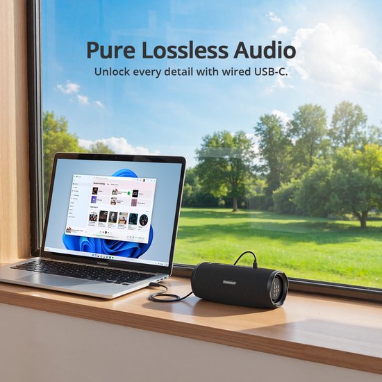 Tronsmart‑Mirtune‑C3‑Plus‑Luidspreker‑Draagbare‑Bluetooth‑50W‑IPX7‑Waterdicht‑Auracast‑Multi‑Speaker‑12‑uur‑Speeltijd‑Buiten‑Camping — afbeelding 4