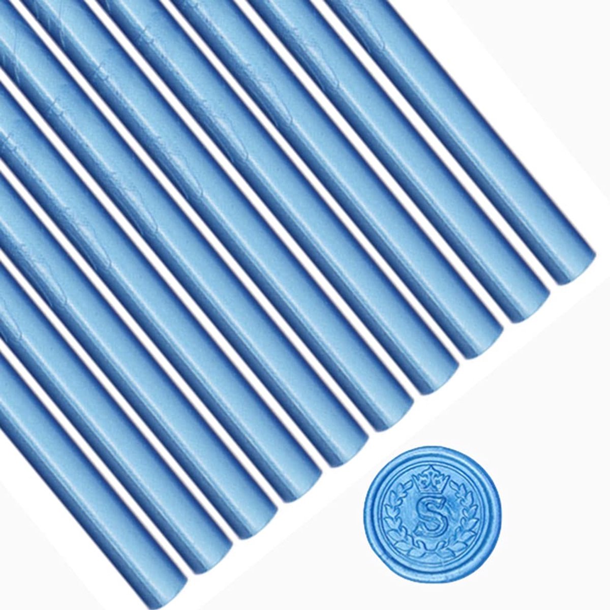 wax ANBOSE 10pcs glue gun blue sealing sticks for vintage wax sealing stamp, letter envelopes - ShopVlot